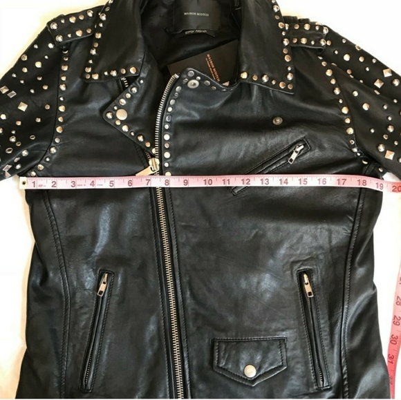 Maison Scotch Punk Radar leather jacket! Worn once. - Picture 4 of 6